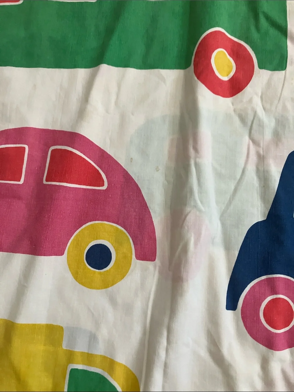 Marimekko vintage 70s Kids cars and trucks Duvet Cover Bo boo Dan Rivers twin